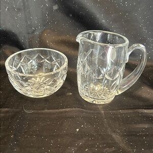 ⭐️⭐️Waterford Vintage Crystal Creamer & Open Sugar Bowl Set (LC) *B*